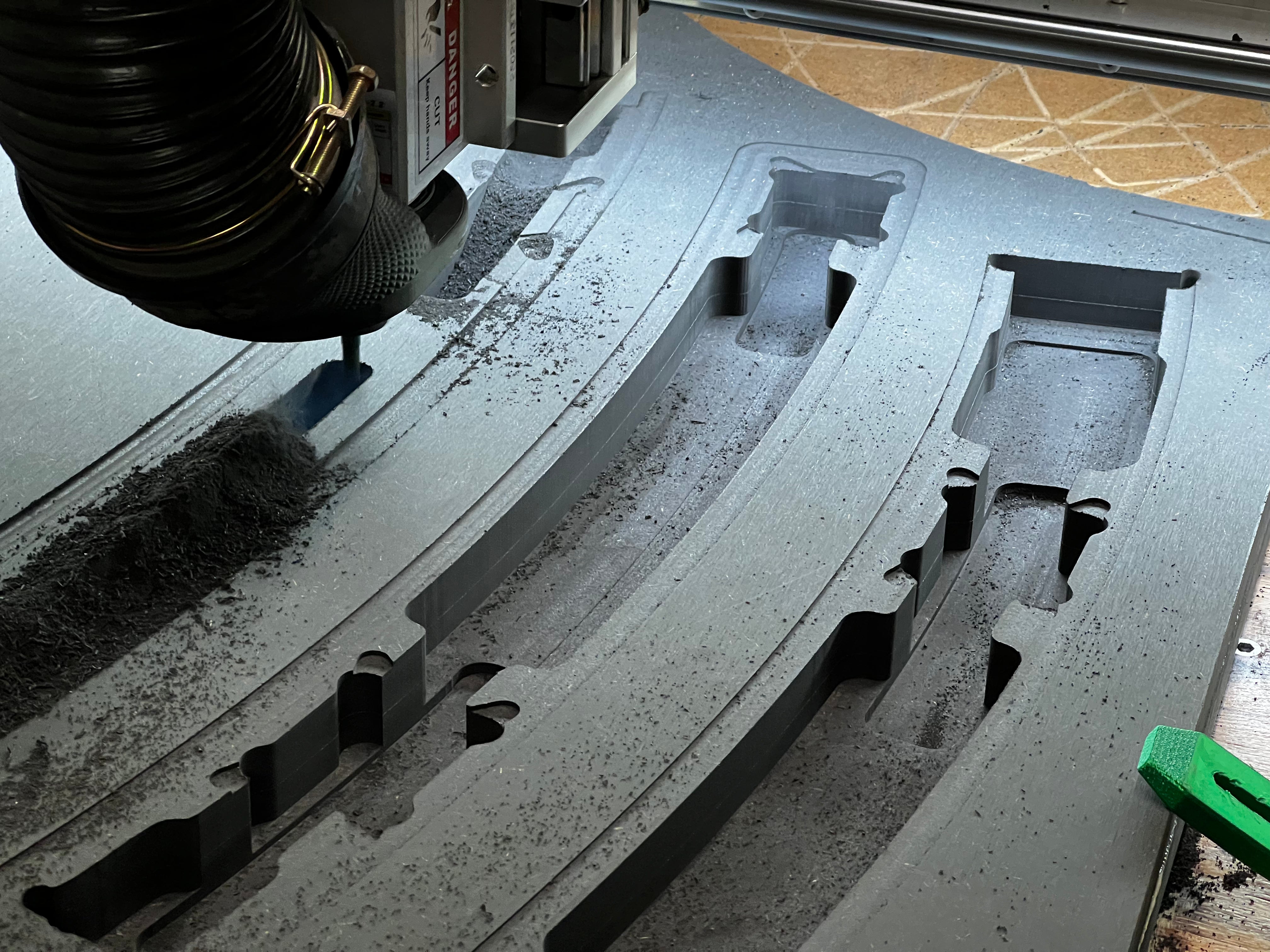 CNC Fräsen von MDF, HDF