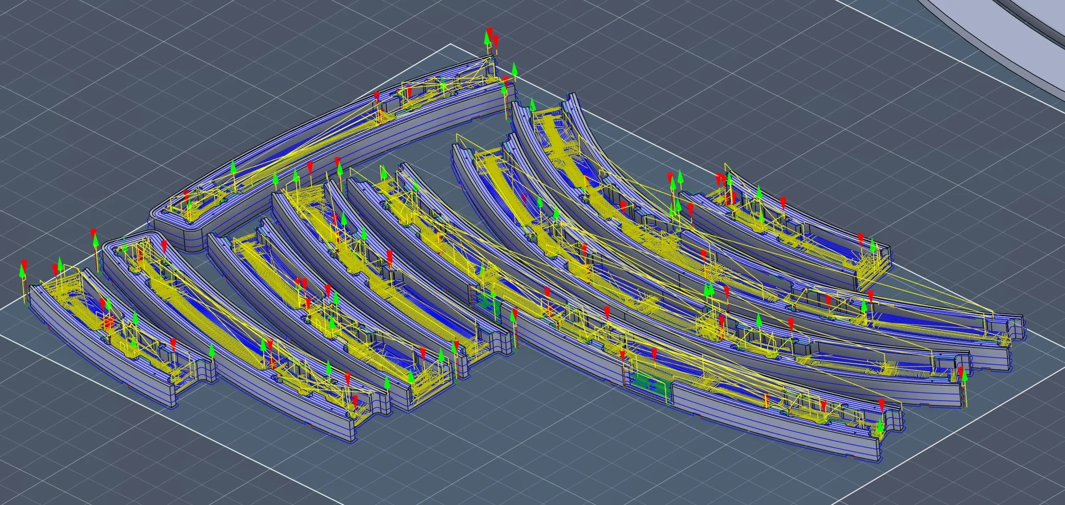 CAD-Werkzeugweg-Simulation einer CNC Fräse
