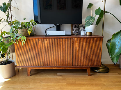 Mid-Century TV-Board & Sideboard in Teak-Optik