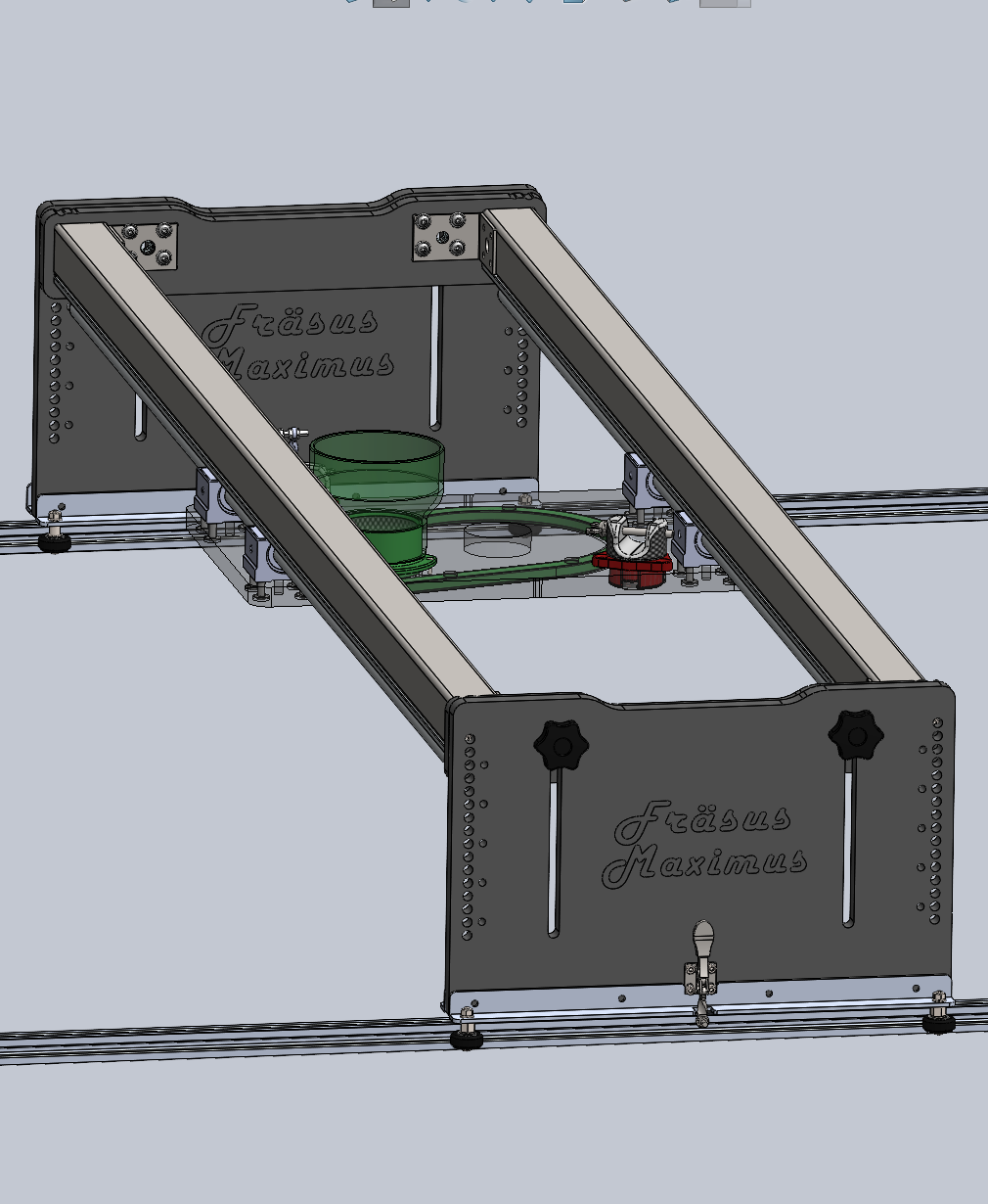 CAD-Konstruktion einer Planfräsvorrichtuung