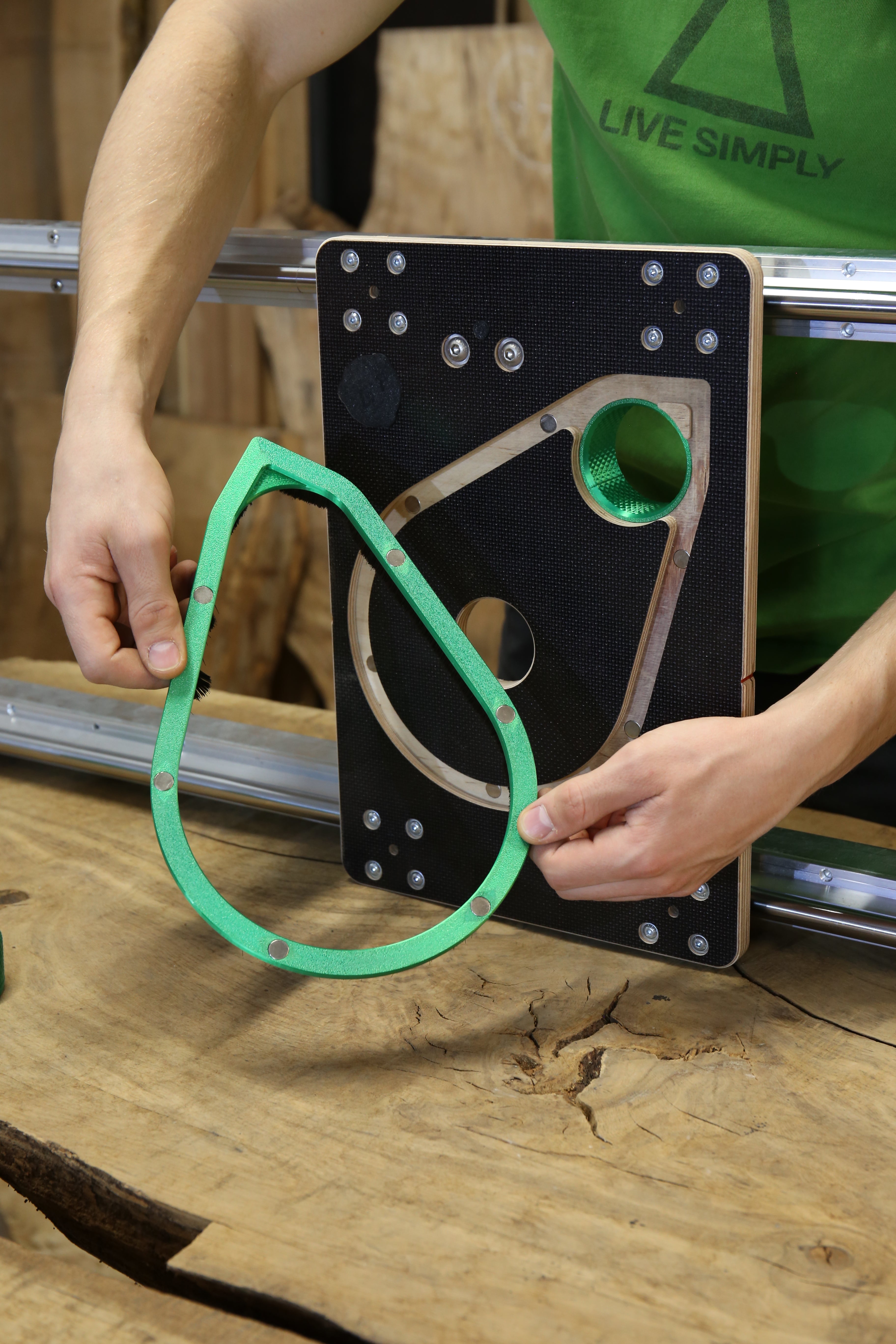 magnetischer Staubschuh der Grundplatte der Planfräsvorrichtung