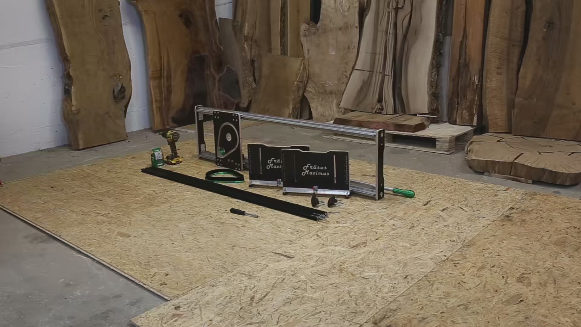 Video vom Aufbau der Planfräsvorrichtung Fräsus Maximus